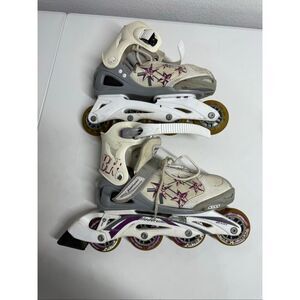 Bladerunner Phaser Adjustable Rollerblades Sizes 5-8 White & Purple